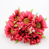 6Pcs Artificial DIY Flowers Fake Sunflower