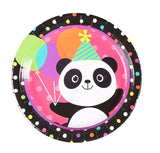 Panda Plastic Plate Cup Flag Banner Popcorn Box Party