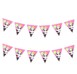 Panda Plastic Plate Cup Flag Banner Popcorn Box Party