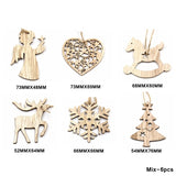 Mix Christmas Wooden Pendants Ornaments