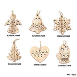 Mix Christmas Wooden Pendants Ornaments