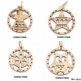 Mix Christmas Wooden Pendants Ornaments