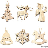 Mix Christmas Wooden Pendants Ornaments