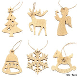 Mix Christmas Wooden Pendants Ornaments