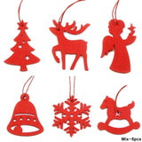 Mix Christmas Wooden Pendants Ornaments