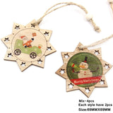 Mix Christmas Wooden Pendants Ornaments