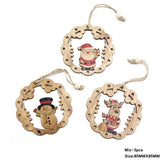 Mix Christmas Wooden Pendants Ornaments