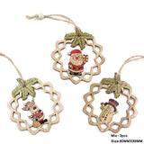 Mix Christmas Wooden Pendants Ornaments