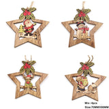 Mix Christmas Wooden Pendants Ornaments