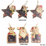 Mix Christmas Wooden Pendants Ornaments