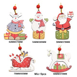 Mix Christmas Wooden Pendants Ornaments