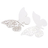 20 pieces/lot Butterfly Laser Cut Paper Place Card / Escort Card / Cup Card/ Wine Glass Card For Wedding Party Decoration