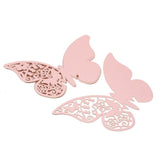 20 pieces/lot Butterfly Laser Cut Paper Place Card / Escort Card / Cup Card/ Wine Glass Card For Wedding Party Decoration