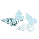 20 pieces/lot Butterfly Laser Cut Paper Place Card / Escort Card / Cup Card/ Wine Glass Card For Wedding Party Decoration