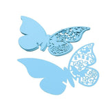 20 pieces/lot Butterfly Laser Cut Paper Place Card / Escort Card / Cup Card/ Wine Glass Card For Wedding Party Decoration