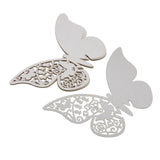20 pieces/lot Butterfly Laser Cut Paper Place Card / Escort Card / Cup Card/ Wine Glass Card For Wedding Party Decoration