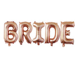 32 inch Rose Gold BRIDE Letter Foil Balloons