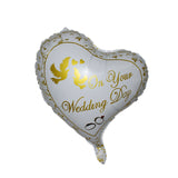 10pcs 18inch Heart Foil Balloons