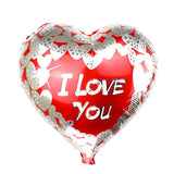 10pcs 18inch Heart Foil Balloons