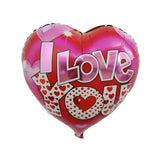 10pcs 18inch Heart Foil Balloons