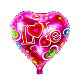 10pcs 18inch Heart Foil Balloons