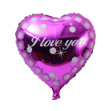 10pcs 18inch Heart Foil Balloons