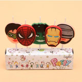 5pcs/lot Spiderman Party Candles