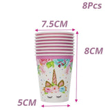Unicorn Party Decoration Tableware Sets