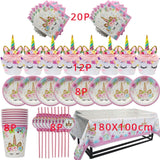Unicorn Party Decoration Tableware Sets