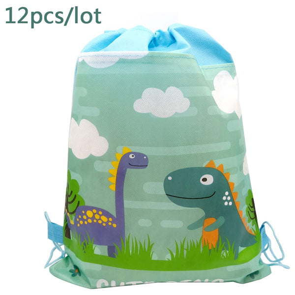 12PCS/LOT Backpack Dinosaur Theme Gifts Bags