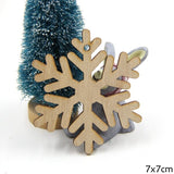 10PCS  Multi Type Natural Christmas Wooden Pendants Ornaments