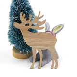 10PCS  Multi Type Natural Christmas Wooden Pendants Ornaments
