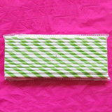 25pcs/lot Orange Stripe Paper Straws