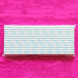 25pcs/lot Orange Stripe Paper Straws