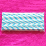25pcs/lot Orange Stripe Paper Straws