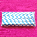 25pcs/lot Orange Stripe Paper Straws
