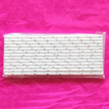 25pcs/lot Orange Stripe Paper Straws