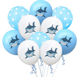 12pcs Angry Shark Latex Balloons 12inch