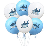 12pcs Angry Shark Latex Balloons 12inch