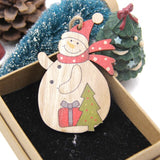 5PCS Colorful  Christmas Wooden Pendants Ornaments