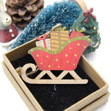 5PCS Colorful  Christmas Wooden Pendants Ornaments