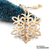 1Set Christmas Wooden Pendant Snowflakes&Deer&Tree