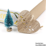 1Set Christmas Wooden Pendant Snowflakes&Deer&Tree