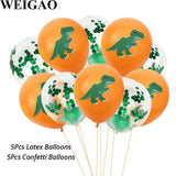 5 Pcs Dino Birthday Party Balloons 12inch