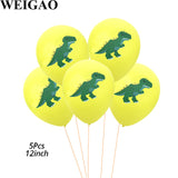 5 Pcs Dino Birthday Party Balloons 12inch