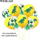 5 Pcs Dino Birthday Party Balloons 12inch
