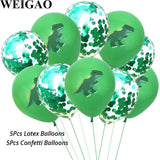 5 Pcs Dino Birthday Party Balloons 12inch
