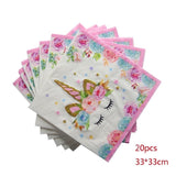 1set Unicorn Party Supplies