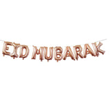 EID Mubarak Rose Gold Letter Balloon