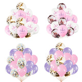15pcs Pink Unicorn Balloons
